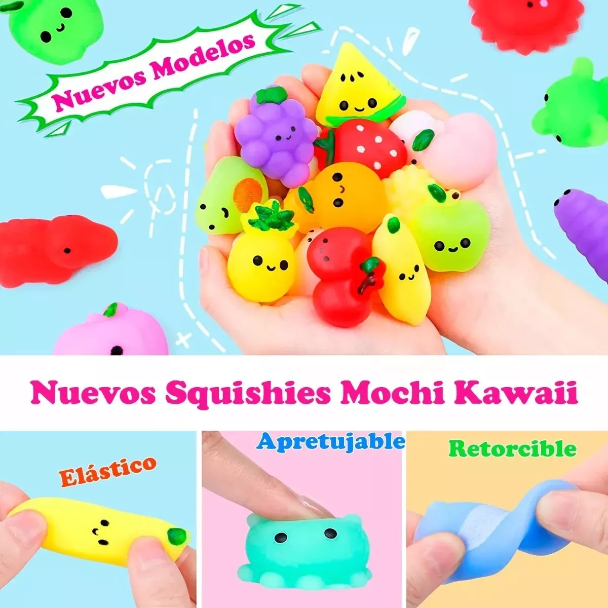 50 Squishy Mochi + Bolsita Kawaii - Image 4