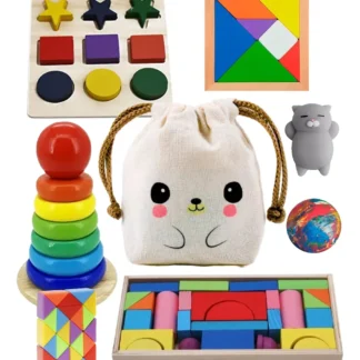 Kit 7 Juguetes Antiestrés Didacticos Toys + Bolsita Kawaii