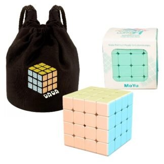 Cubo Rubik Moyu 4 Meilong 4 Macaron Stickerless + Estuche
