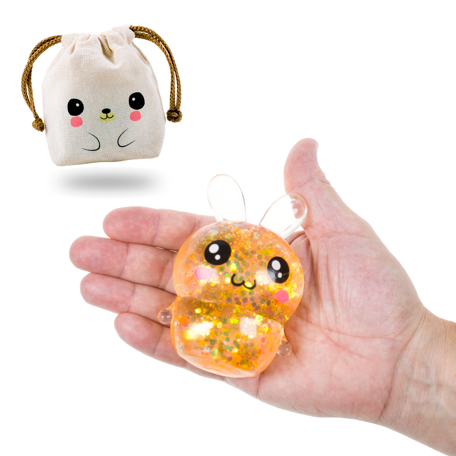 Squishy Conejo Galáctico - DORADO + Bolsita Kawaii - Image 5