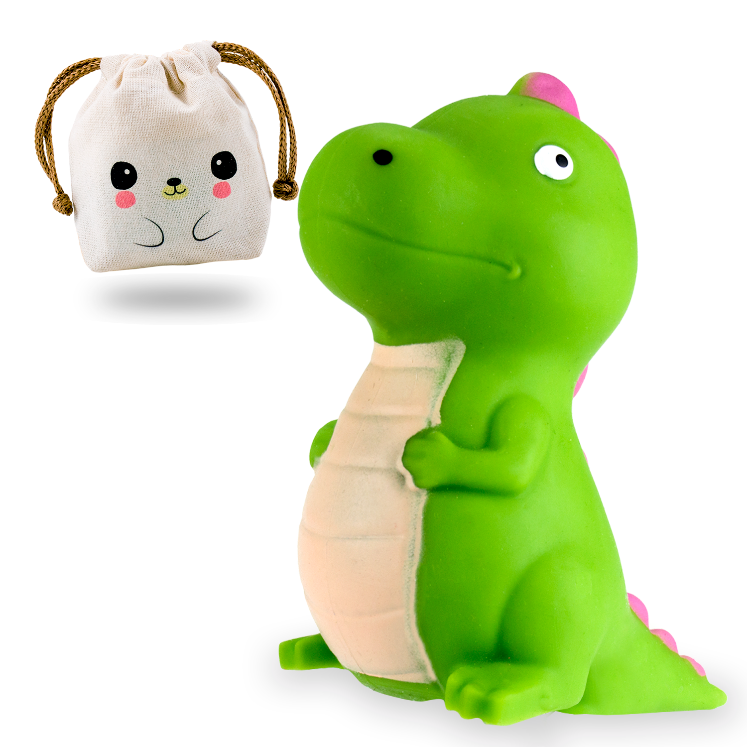 Squishy Dinosaurios Felices - VERDE + Bolsita Kawaii - Image 6