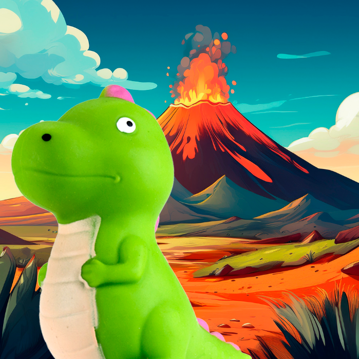 Squishy Dinosaurios Felices - VERDE + Bolsita Kawaii - Image 4