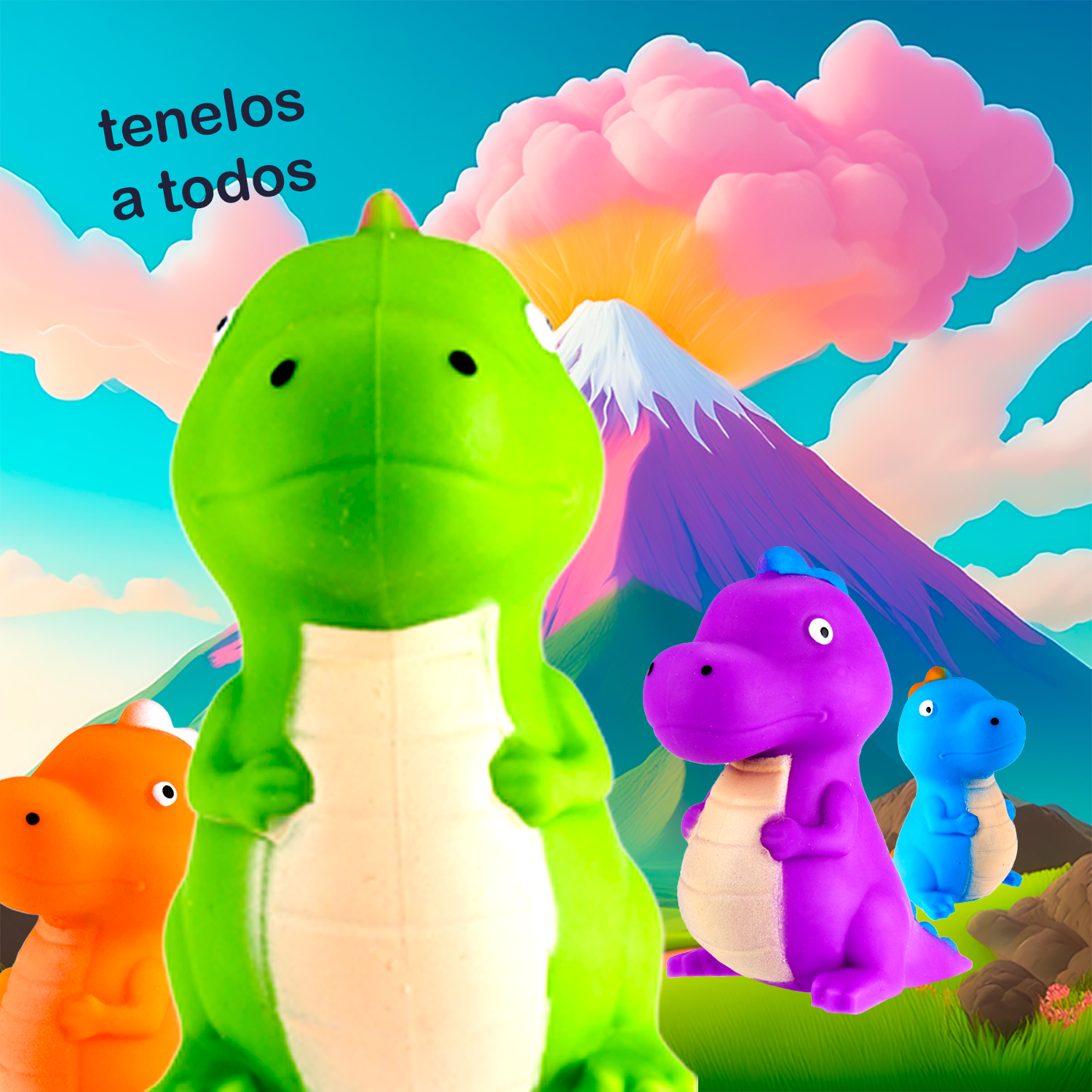 Squishy Dinosaurios Felices - VERDE + Bolsita Kawaii - Image 5
