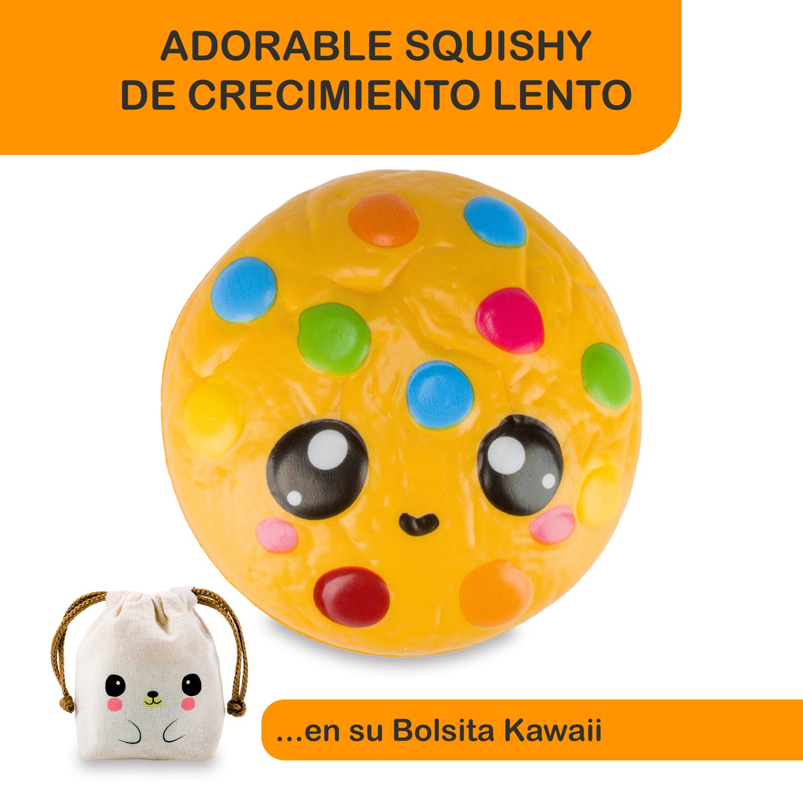 Squishy De Crecimiento Lento Comiditas - COOKIE CONFITADA + Bolsita Kawaii - Image 2