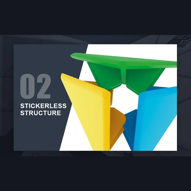 Cubo Rubik Pyraminx Moyu Meilong Jinzita Base Negra - Image 6