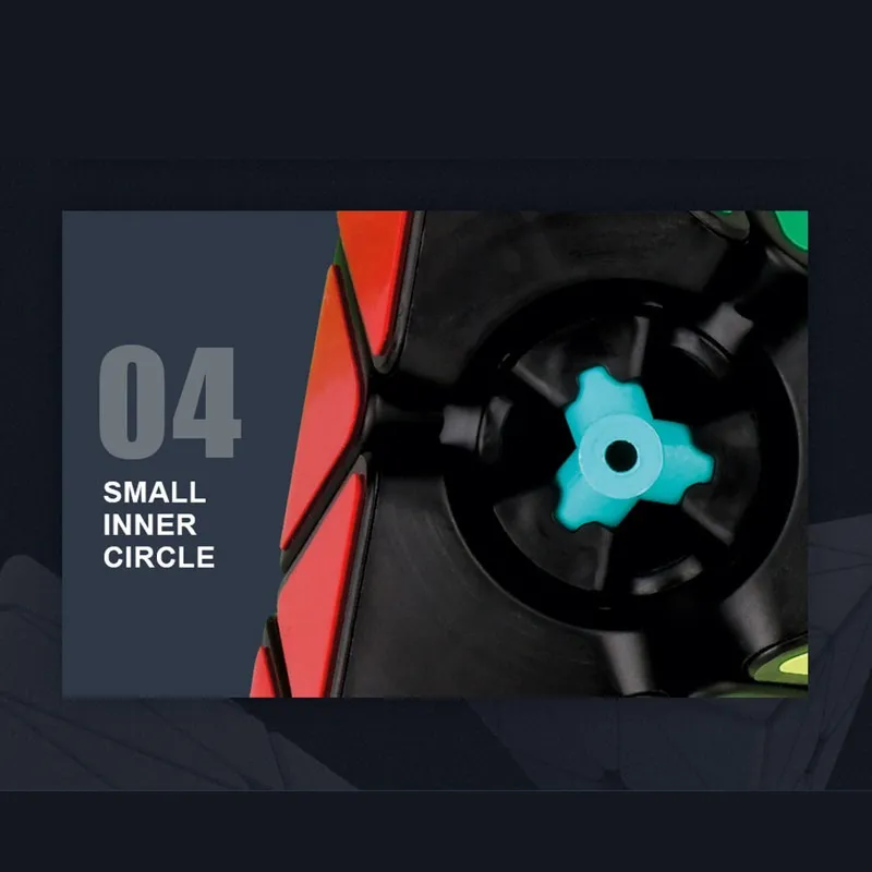 Cubo Rubik Pyraminx Moyu Meilong Jinzita Base Negra - Image 8