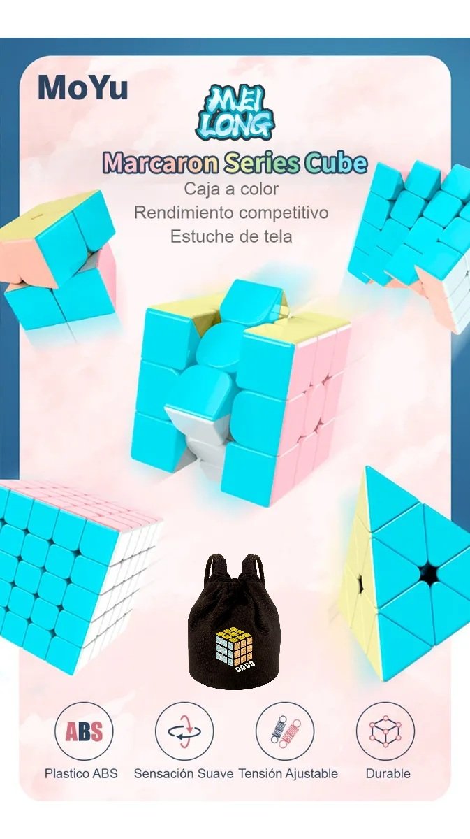 Cubo Rubik Moyu Meilong Jinzita Macaron Pyraminx + Estuche - Image 3