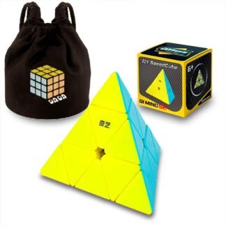 Cubo Rubik Qiyi Pyraminx Qiming S2 Sin Etiquetas + Estuche