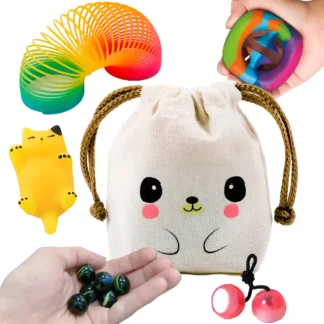 Kit 5 Juguetes Sensoriales Antiestrés Toys + Bolsita Kawaii