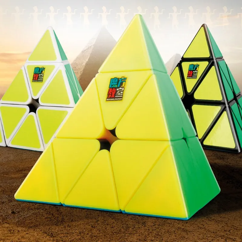 Cubo Rubik Pyraminx Moyu Meilong Jinzita Base Negra - Image 9