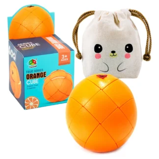 Cubo Rubik Fanxin Frutas Stickerless NARANJA + Bolsita kawaii