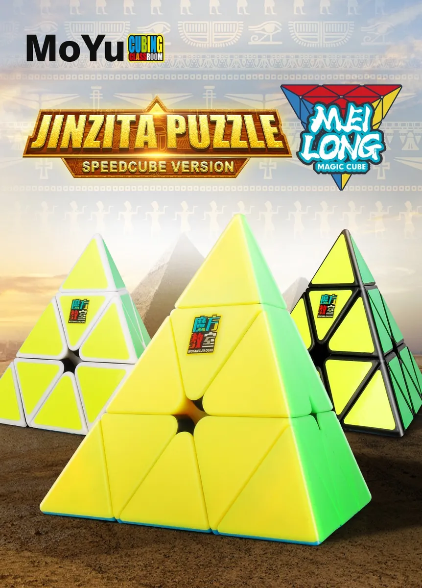 Cubo Rubik Pyraminx Moyu Meilong Jinzita Base Negra - Image 10