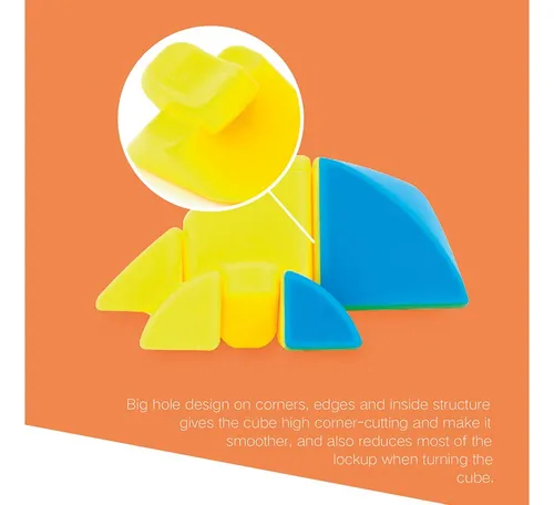 Cubo Rubik Mastermorphix 3x3 Moyu S/etiqueta + Estuche - Image 7