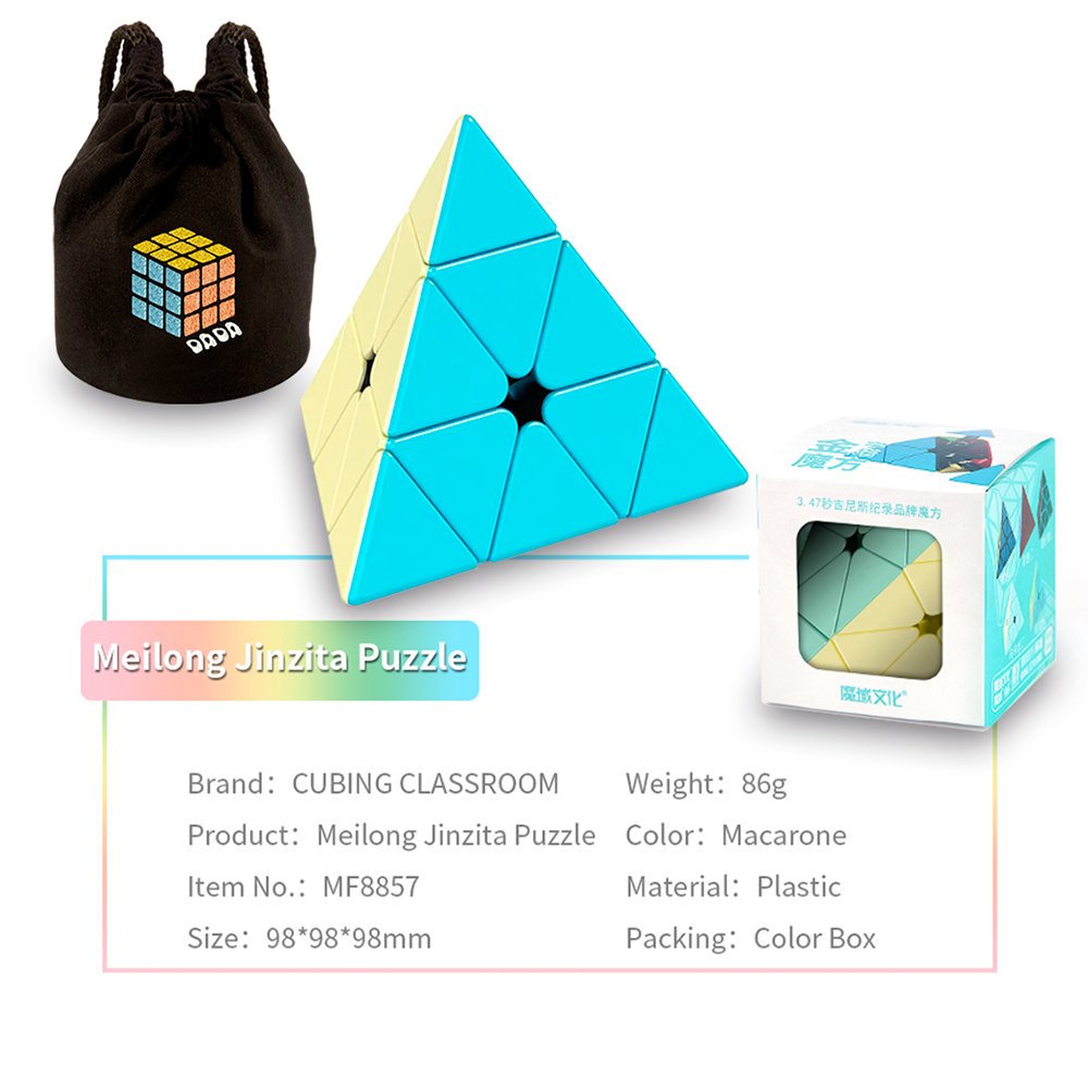 Cubo Rubik Moyu Meilong Jinzita Macaron Pyraminx + Estuche - Image 2