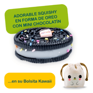 Squishy Galletita Con Mini Juguete + Bolsita Kawaii