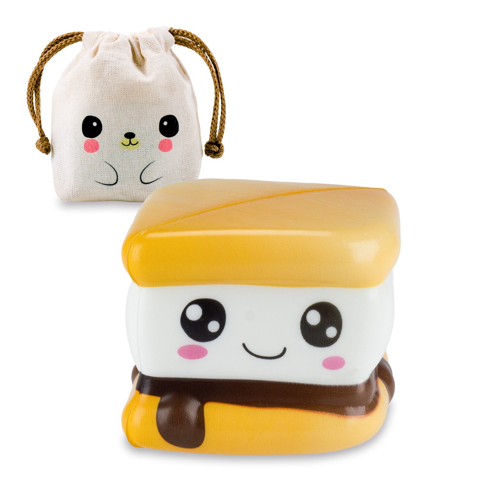 Squishy De Crecimiento Lento Comiditas - HELADO SANDWICH + Bolsita Kawaii