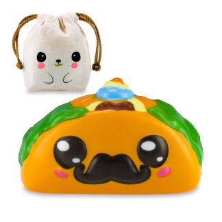 Squishy De Crecimiento Lento Comiditas - BURRITO MEX + Bolsita Kawaii