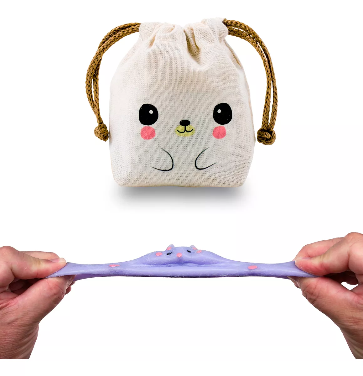 Squishy Mochi Ratoncito + 4 Huellitas C/bolsita Kawaii - Image 5