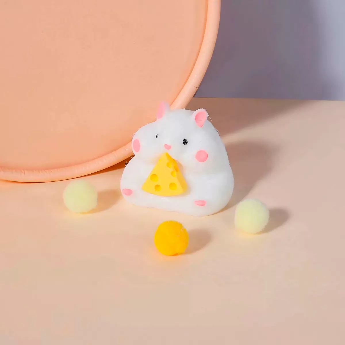 Squishy Mochi Ratoncito + 4 Huellitas C/bolsita Kawaii - Image 6