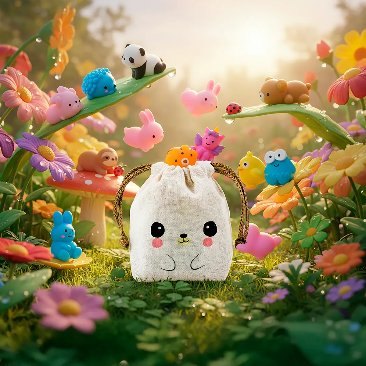 Squishy Mochi DADA TOYS PREMIUM con Bolsita Kawaii – 16 ANIMALITOS - Image 3