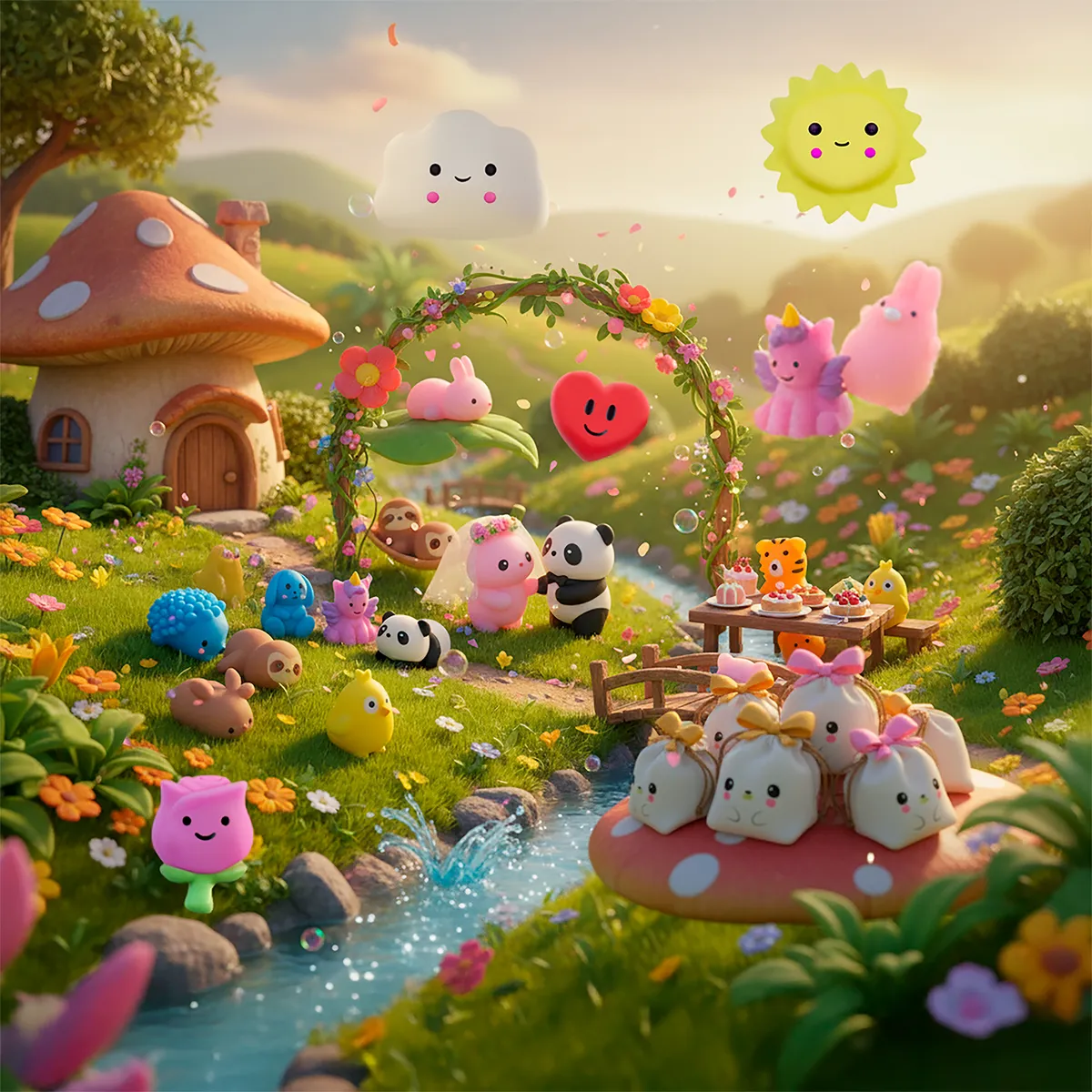 Squishy Mochi DADA TOYS PREMIUM con Bolsita Kawaii – 16 ANIMALITOS - Image 5