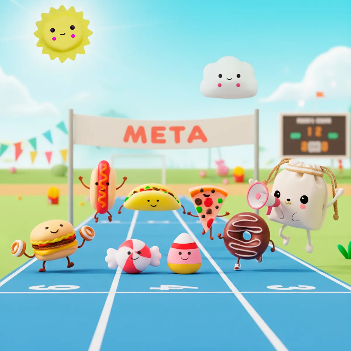 Squishy Mochi DADA TOYS PREMIUM con Bolsita Kawaii – 10 COMIDITAS - Image 10