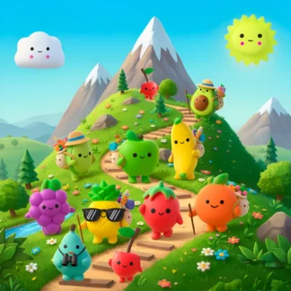 Squishy Mochi DADA TOYS PREMIUM con Bolsita Kawaii – 10 FRUTITAS