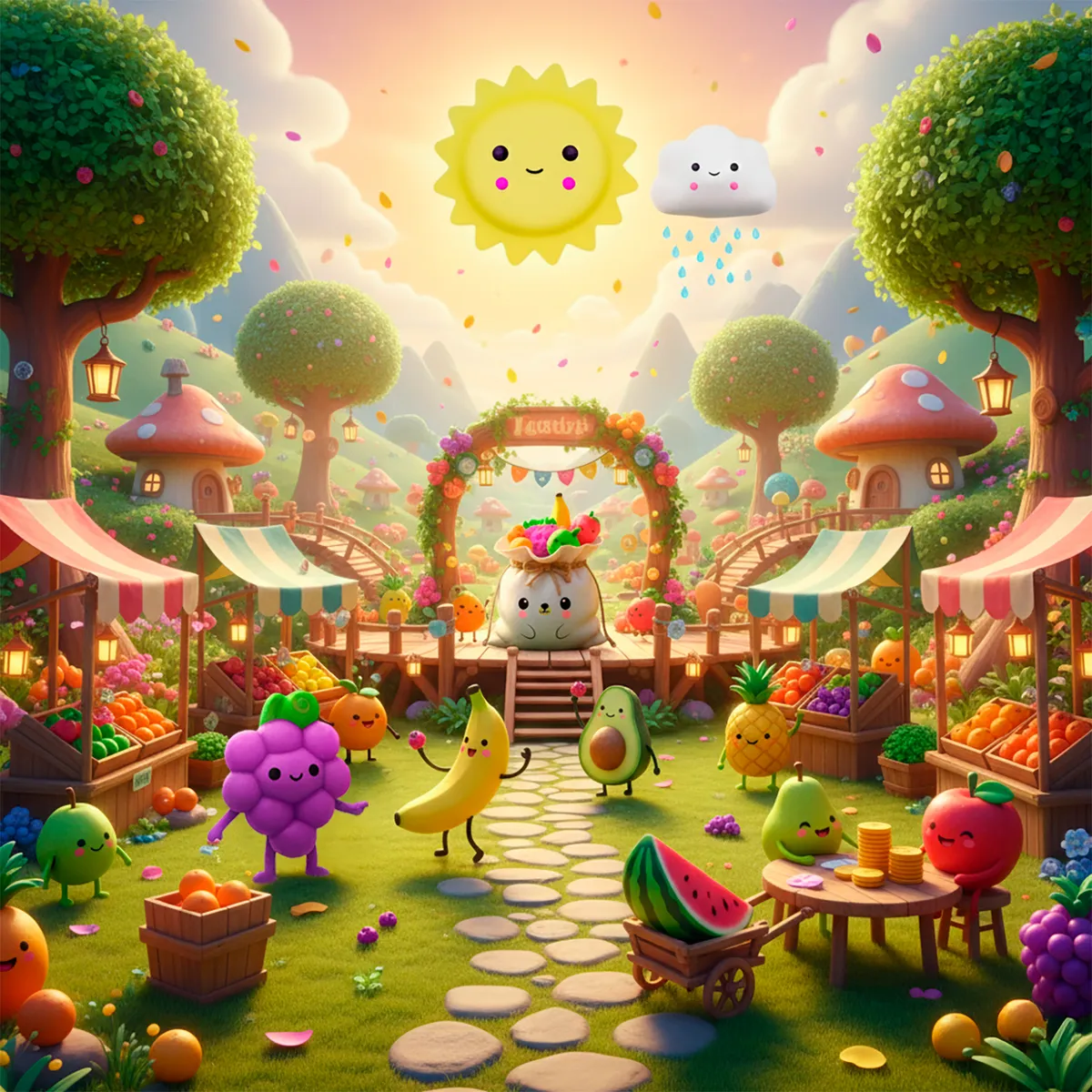 Squishy Mochi DADA TOYS PREMIUM con Bolsita Kawaii – 10 FRUTITAS - Image 7