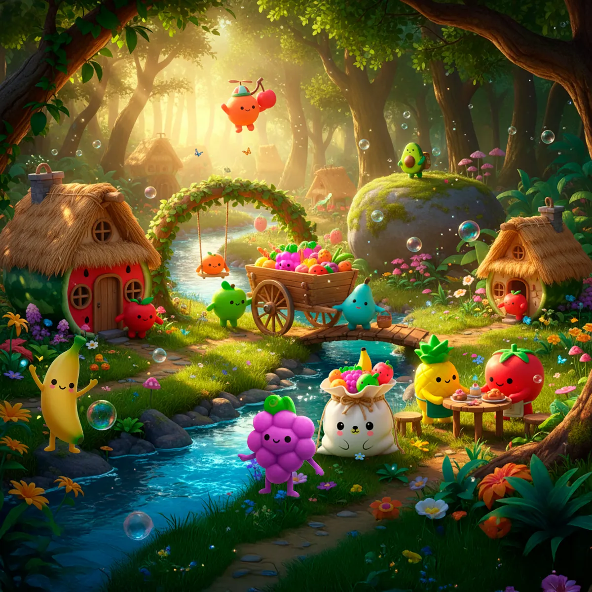 Squishy Mochi DADA TOYS PREMIUM con Bolsita Kawaii – 10 FRUTITAS - Image 9