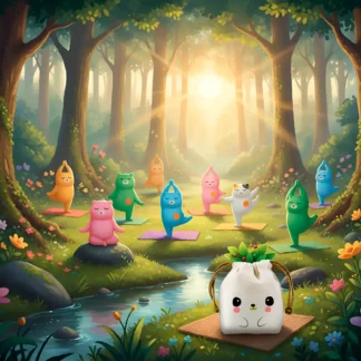 Squishy Mochi DADA TOYS PREMIUM con Bolsita Kawaii – 10 GATITOS DORMIDOS