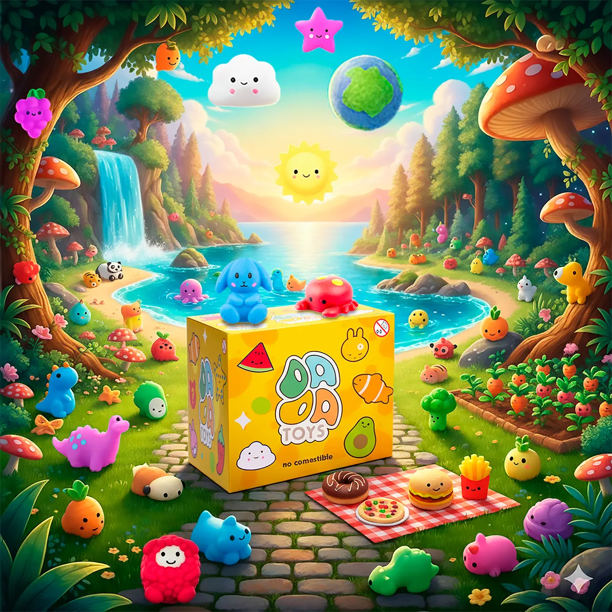 Squishy Mochi DADA TOYS PREMIUM con Bolsita Kawaii – 10 GATITOS DORMIDOS - Image 10