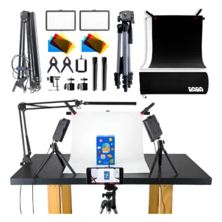 Mini Kit Foto Producto 3 Luces Led Estudio Compacto - Blanco Variable